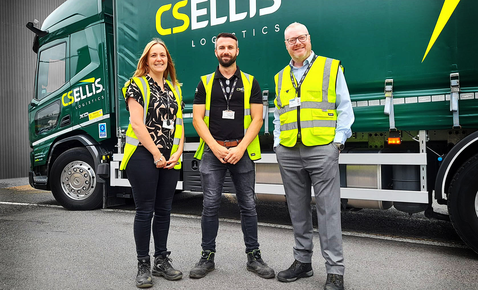 CS Ellis Health and Safety Team Gemma, Sean and James photographed at LE15